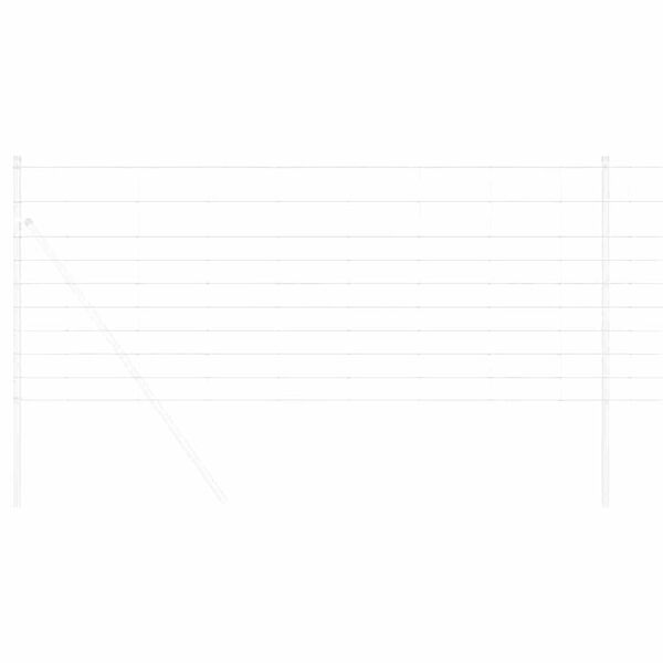 vidaXL Jordegjerde sølv 50 x 1 m Galvanisert stål