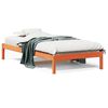 vidaXL Dagseng uten madrass voksbrun 80x200 cm heltre furu