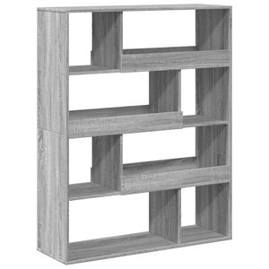 vidaXL Romdeler gr&aring; sonoma 100x33x125,5 cm konstruert tre