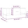 vidaXL Salongbord sonoma eik 102x50x40 cm konstruert tre