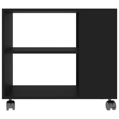 vidaXL Sidebord svart 70x35x55 cm konstruert tre