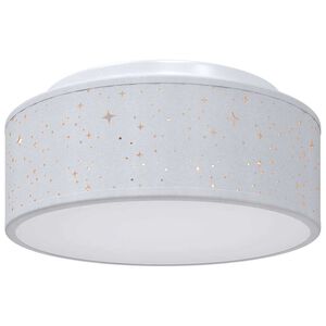 vidaXL Taklampe med s&oslash;kelys Gr&aring; 30 x 30 x 13,5 cm stoff