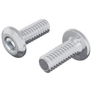 vidaXL Hodeskrue 2 pcs s&oslash;lv M6 x 15 mm St&aring;l