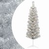 vidaXL Kunstig Slankt Jule Tre 150 cm 150 LED-lys Varmhvit