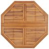 vidaXL Sammenleggbart hagespisebord 110x110x75 cm heltre teak