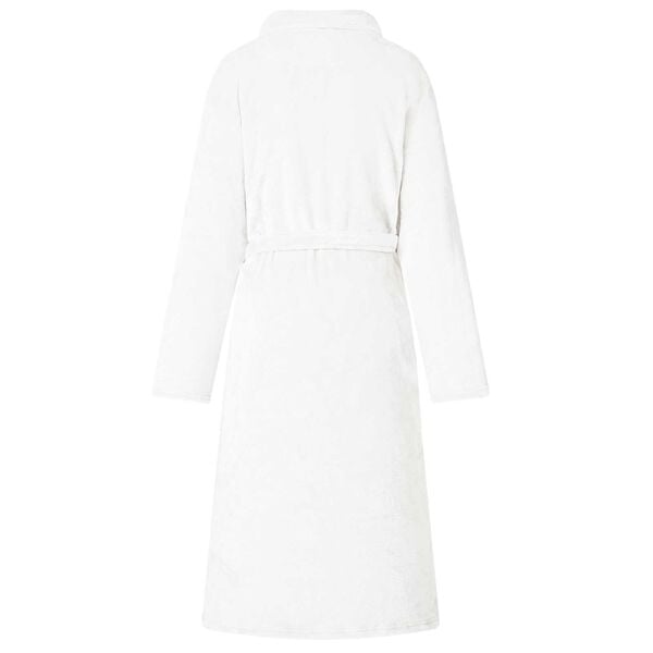 vidaXL Badek&aring;pe uten hette Hvit xxxl Flanell