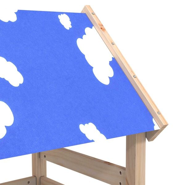 vidaXL Leket&aring;rn Brun 110,5 x 52,5 x 215cm Massiv furu