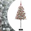 vidaXL Kunstig juletre med kuler 120 cm 150 LED-lys Varmhvit