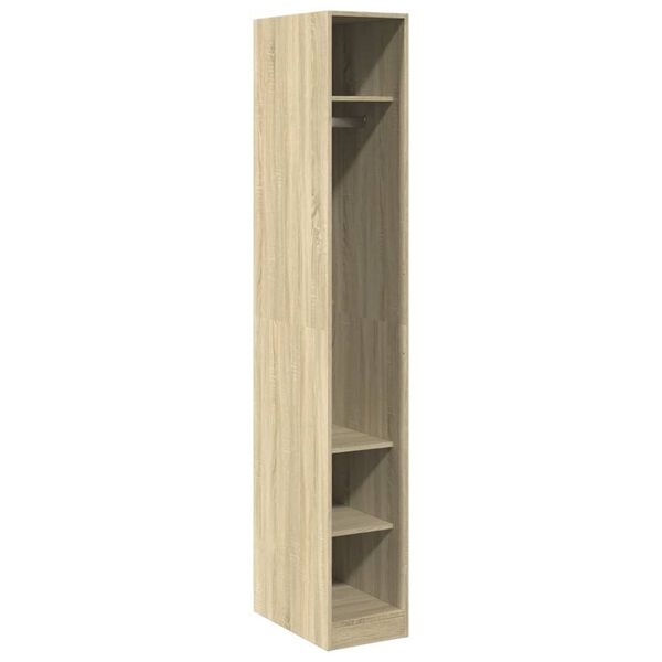 vidaXL Garderobe sonoma eik 30x50x200 cm konstruert tre