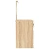 vidaXL Sminkebord med LED sonoma eik 90x50x132,5 cm konstruert tre