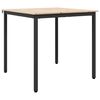 vidaXL Spisebord Naturlig 80 x 80 x 75 cm Massiv furu