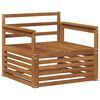 vidaXL 2 stk. Utesofa Naturlig