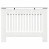 vidaXL Radiator Deksel Høyglanset hvit 112 x 19 x 81,5 cm