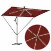 vidaXL Kantilever bananparasol Terrakotta 294 x 200 x 254 cm
