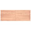 vidaXL Benkeplate til bad lysebrun 140x50x(2-6) cm behandlet heltre