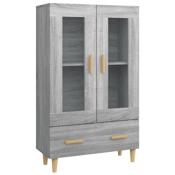 vidaXL Highboard grå sonoma 70x31x115 cm konstruert tre