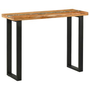 vidaXL Konsollbord Brun 100 x 35 x 75 cm Massivt Teaktre