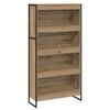 vidaXL Bokskap 80 x 30 x 155 cm Konstruert tre Kunstnerisk Eik