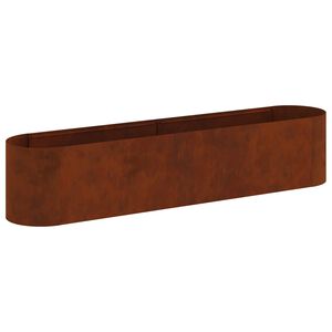 vidaXL Hevet Hagebed Cortenst&aring;l 200 x 40 x 40 cm