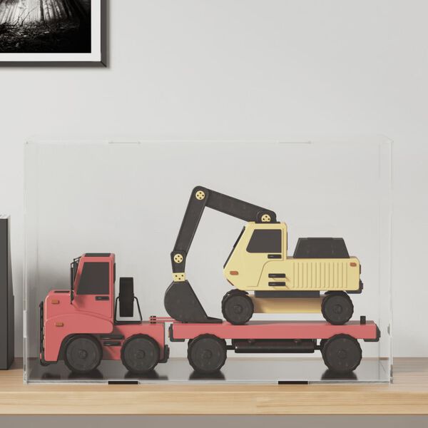 vidaXL Utstillingsboks gjennomsiktig 56x36x37 cm akryl