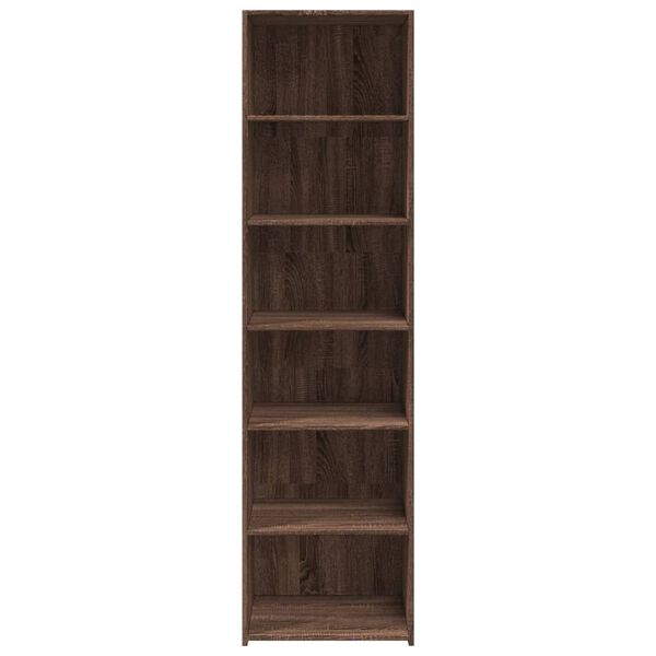 vidaXL Highboard brun eik 50x41x185 cm konstruert tre