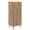 vidaXL Skuffeskap 33 x 34,5 x 90 cm Konstruert tre Artisan eik