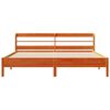 vidaXL Sengeramme uten madrass voksbrun 180x200 cm heltre furu