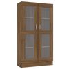 vidaXL Vitrineskap brun eik 82,5x30,5x150 cm konstruert tre