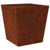 vidaXL Hageplanter 2 stk 40x40x40 cm oksidert st&aring;l
