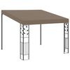 vidaXL Veggmontert paviljong 3x3x2,5 m gr&aring;brun