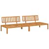 vidaXL Hagesofa paller 2 stk heltre akasie