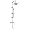 vidaXL Dusjsystem Krom Rustfritt st&aring;l 21 x 48 x 112 cm