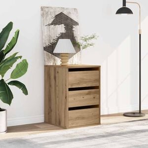 vidaXL Kommode artisan eik 40x41x58 cm konstruert tre