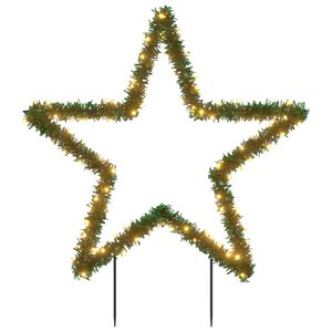 vidaXL Julelysdekorasjon med pigger stjerne 115 LEDs 85 cm
