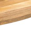 vidaXL Bordplate 120x50x2,5 cm oval heltre mango