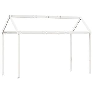 vidaXL Tak for barneseng hvit 217x95,5x159 cm heltre furu