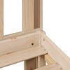 vidaXL Seng med bokhylle uten madrass 90x190 cm heltre furu