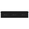 vidaXL Veggskap svart eik 88x26x18,5 cm konstruert tre