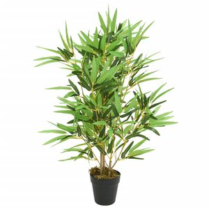 vidaXL Kunstig bambustre 368 blader 80 cm gr&oslash;nn