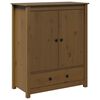 vidaXL Highboard honningbrun 83x41,5x100 cm heltre furu
