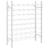 vidaXL Vinstativ for 48 flasker metall hvit