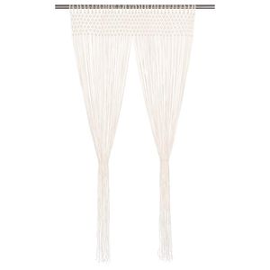 vidaXL Makram&eacute; gardin 140x240 cm bomull