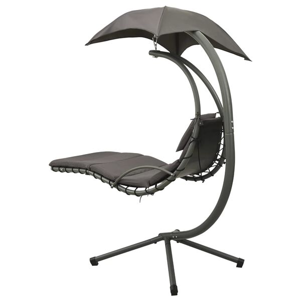 vidaXL Utend&oslash;rs hengestol gr&aring; 190x90x200 cm stoff