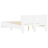vidaXL Sengeramme med hodegavl hvit 135x190 cm