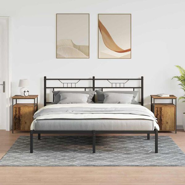 vidaXL Nattbordskap Gammelt tre Konstruert tre