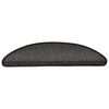 vidaXL Selvklebende trappematter sisal 30 stk 56x17x3 cm antrasitt
