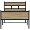 vidaXL Sengeramme uten madrass sonoma eik 107x200 cm konstruert tre
