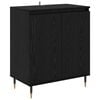 vidaXL Serviesskap Svart Eik 60 x 35 x 70 cm Konstruert tre