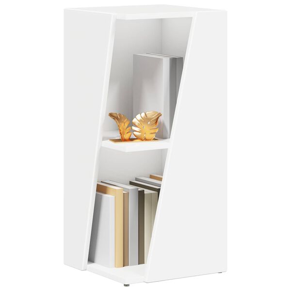 vidaXL Sidehylle Hvit 33 x 32 x 70,5 cm Konstruert tre