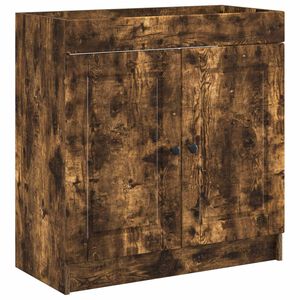 vidaXL Baderomsskap under vask R&oslash;kt Eik 56 x 37,5 x 81 cm